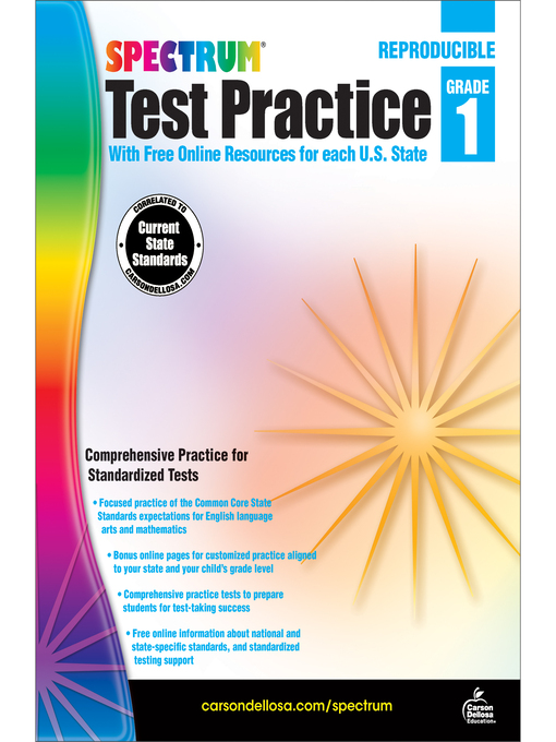 Title details for Spectrum Test Practice, Grade 1 by Spectrum - Available